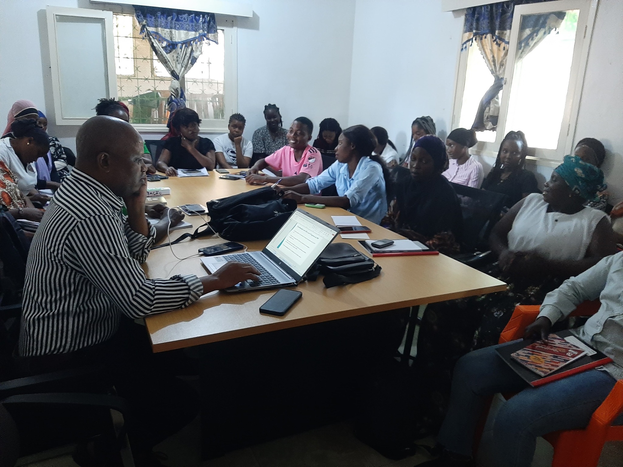Gestores de caso em formação em Cabo Delgado